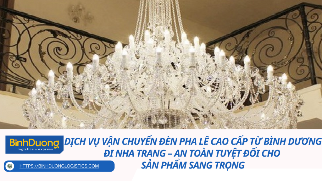 Dịch vụ vận chuyển đèn pha lê cao cấp từ Bình Dương đi Nha Trang – An toàn tuyệt đối cho sản phẩm sang trọng