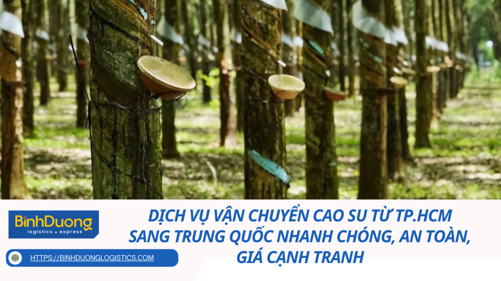 Dịch Vụ Vận Chuyển Cao Su Từ TP.HCM Sang Trung Quốc Nhanh Chóng, An Toàn, Giá Cạnh Tranh