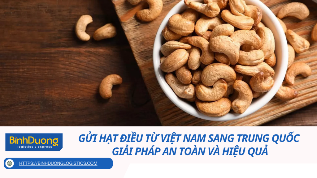 Gửi Hạt Điều Từ Việt Nam Sang Trung Quốc – Giải Pháp An Toàn và Hiệu Quả