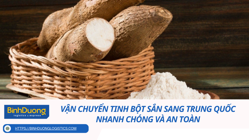 Vận chuyển tinh bột sắn sang Trung Quốc nhanh chóng và an toàn