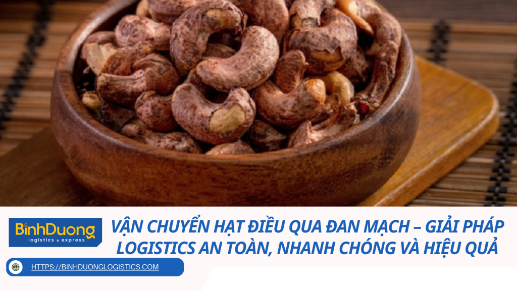 Vận chuyển hạt điều qua Đan Mạch – Giải pháp logistics an toàn, nhanh chóng và hiệu quả