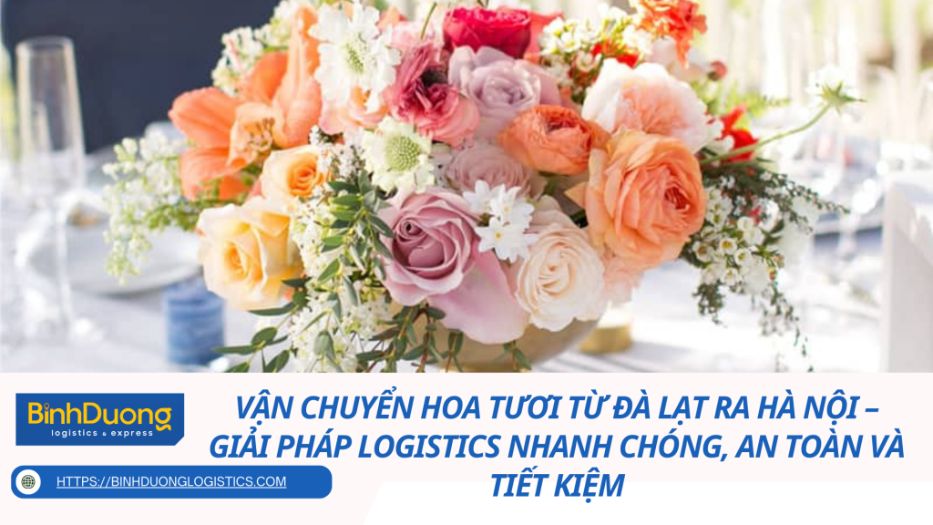 Vận chuyển hoa tươi từ Đà Lạt ra Hà Nội – Giải pháp logistics nhanh chóng, an toàn và tiết kiệm