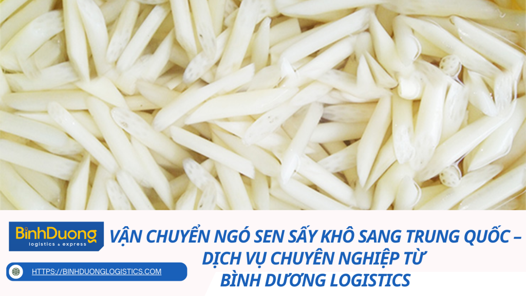 Vận chuyển ngó sen sấy khô sang Trung Quốc – Dịch vụ chuyên nghiệp từ Bình Dương Logistics