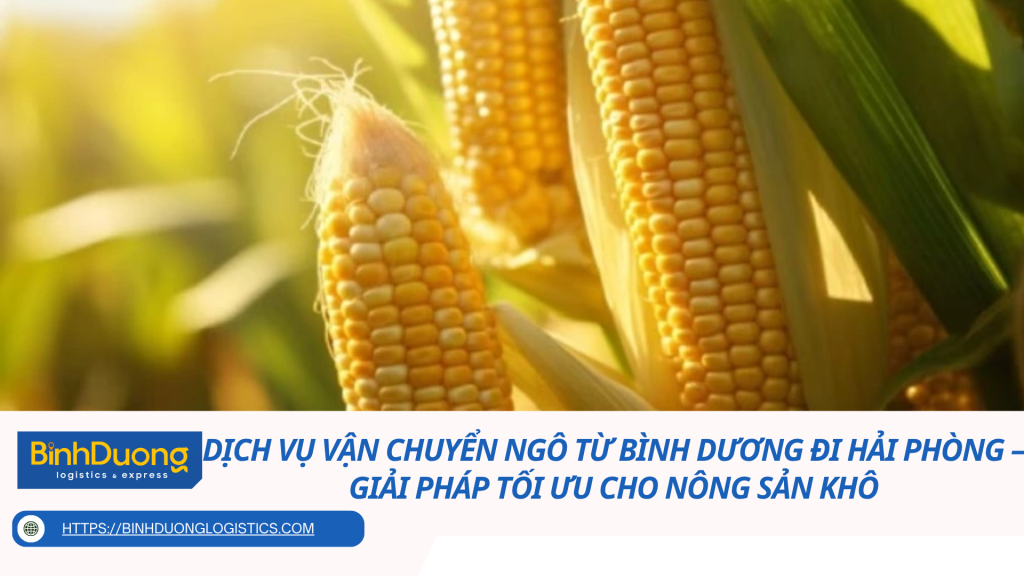 Dịch vụ vận chuyển ngô từ Bình Dương đi Hải Phòng – Giải pháp tối ưu cho nông sản khô