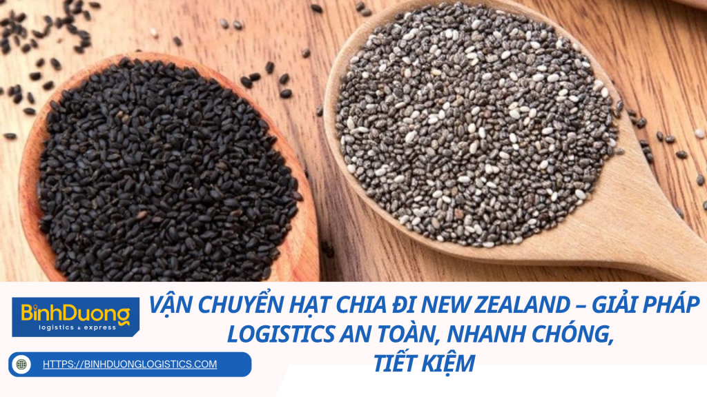 Vận Chuyển Hạt Chia Đi New Zealand – Giải Pháp Logistics An Toàn, Nhanh Chóng, Tiết Kiệm