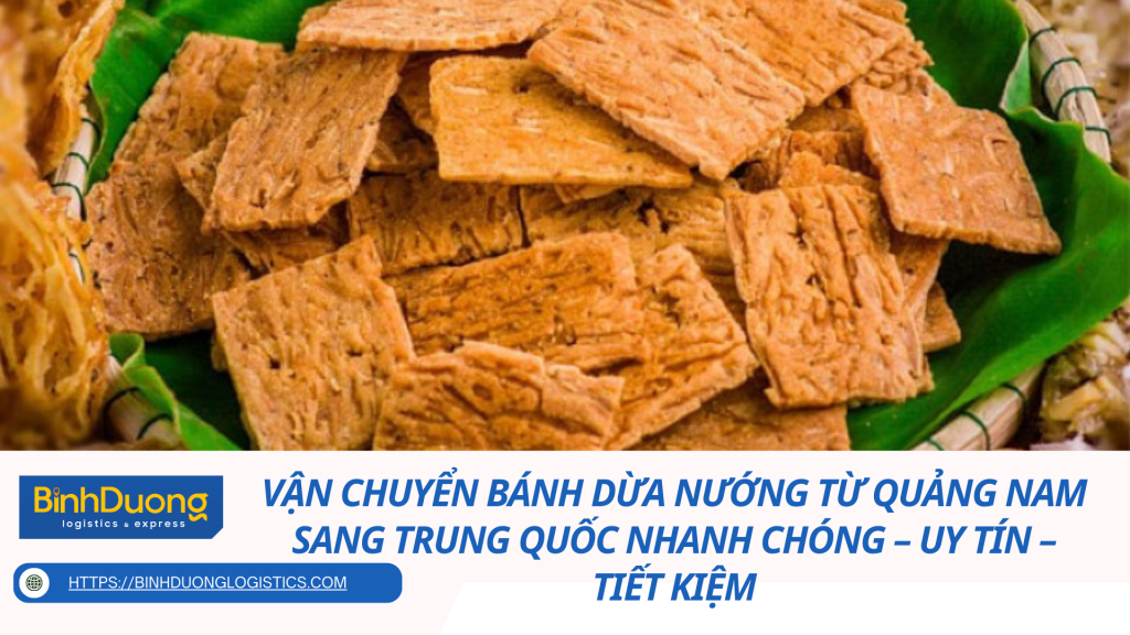 Vận Chuyển Bánh Dừa Nướng Từ Quảng Nam Sang Trung Quốc Nhanh Chóng – Uy Tín – Tiết Kiệm