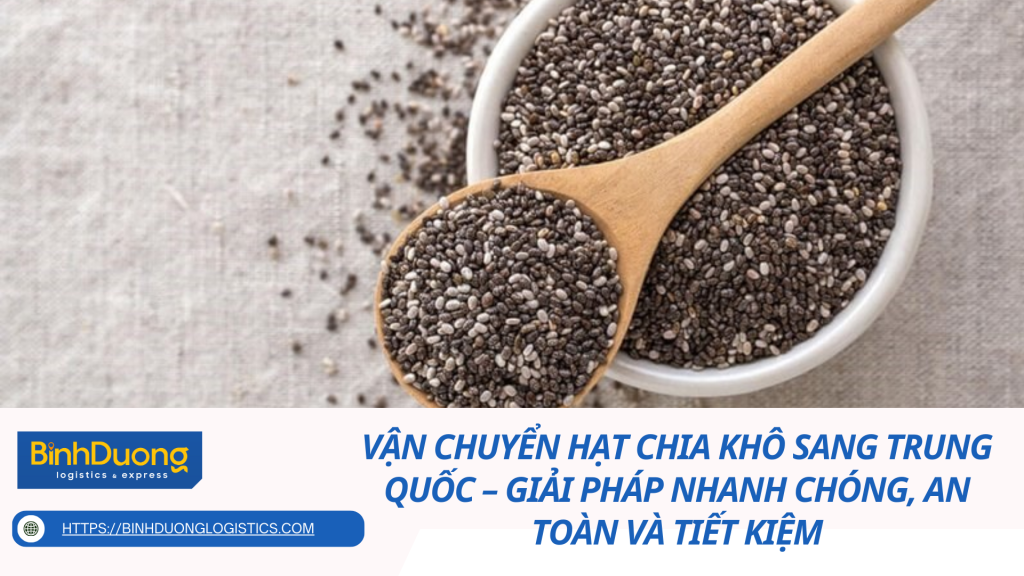 Vận chuyển hạt chia khô sang Trung Quốc – Giải pháp nhanh chóng, an toàn và tiết kiệm