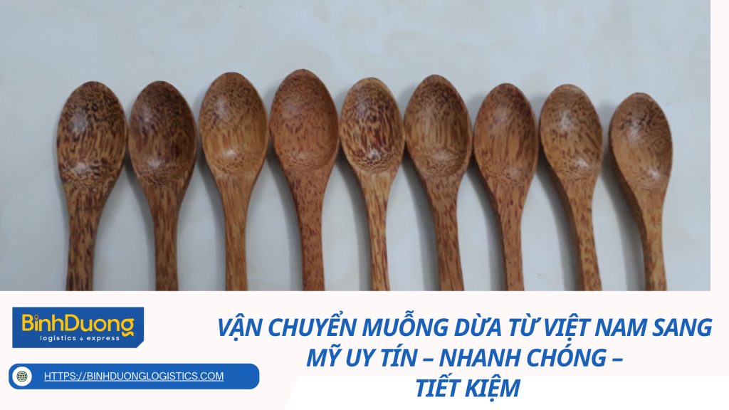 Vận chuyển muỗng dừa từ Việt Nam sang Mỹ uy tín – nhanh chóng – tiết kiệm