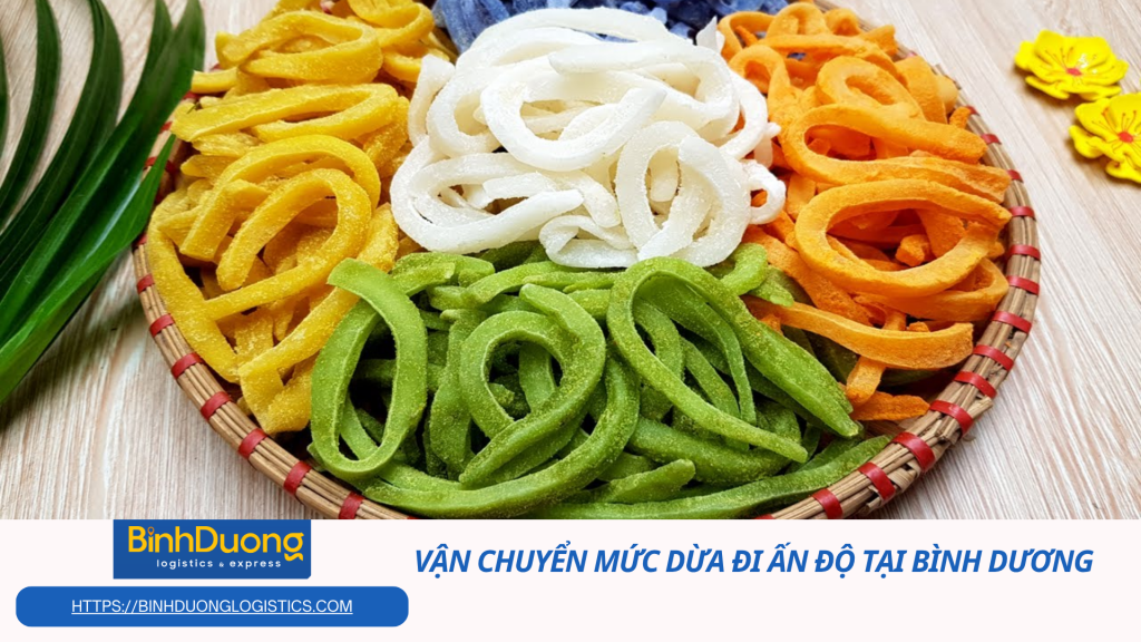 Vận chuyển mứt dừa đi Ấn Độ an toàn và hiệu quả