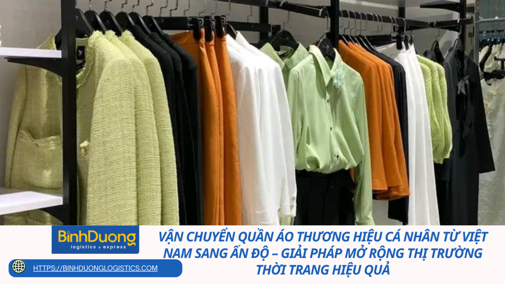 Vận chuyển quần áo thương hiệu cá nhân từ Việt Nam sang Ấn Độ – Giải pháp mở rộng thị trường thời trang hiệu quả