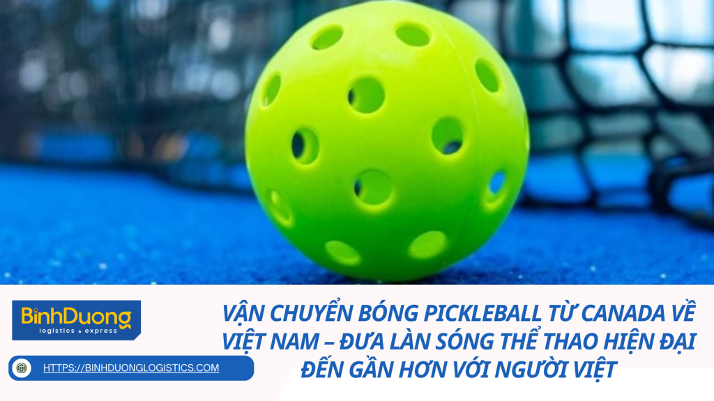 Vận chuyển bóng pickleball từ Canada về Việt Nam – Đưa làn sóng thể thao hiện đại đến gần hơn với người Việt