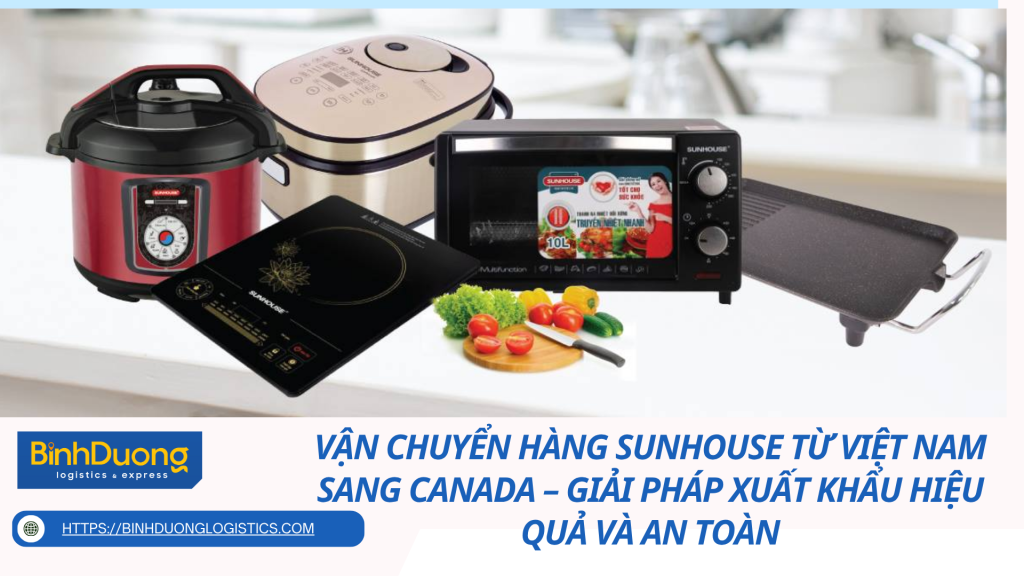 Vận chuyển hàng Sunhouse từ Việt Nam sang Canada – Giải pháp xuất khẩu hiệu quả và an toàn