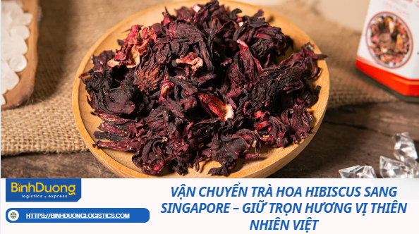 Vận Chuyển Trà Hoa Hibiscus Sang Singapore – Giữ Trọn Hương Vị Thiên Nhiên Việt