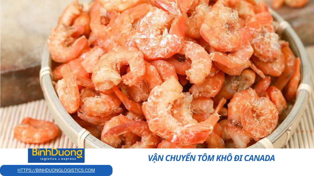 Vận chuyển tôm khô đi Canada