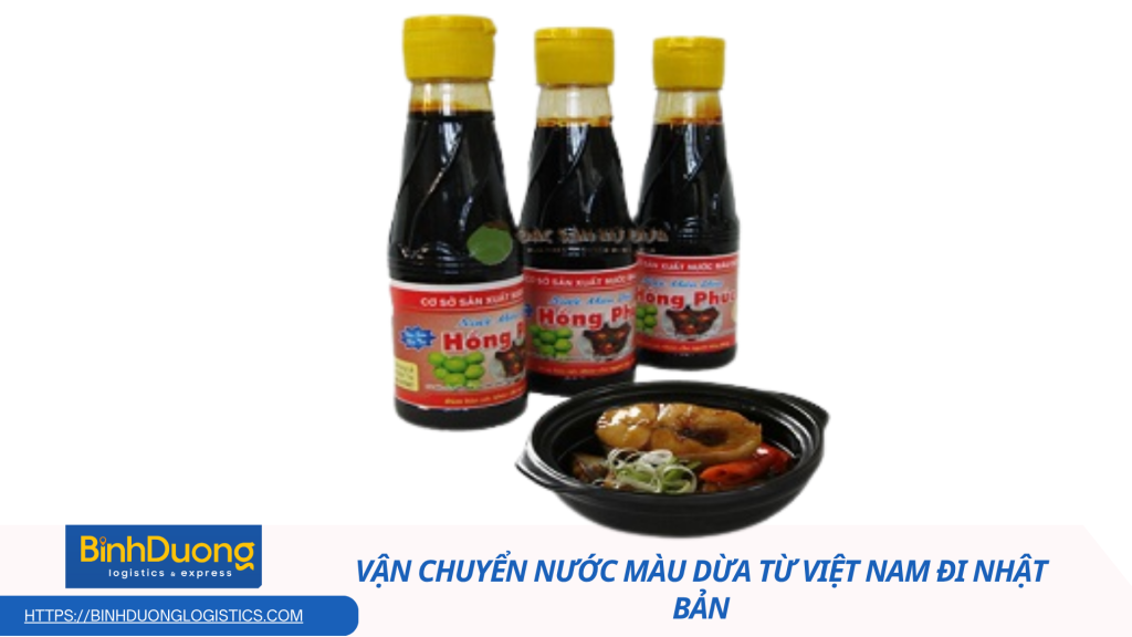 Vận chuyển nước màu dừa từ Việt Nam đi Nhật Bản
