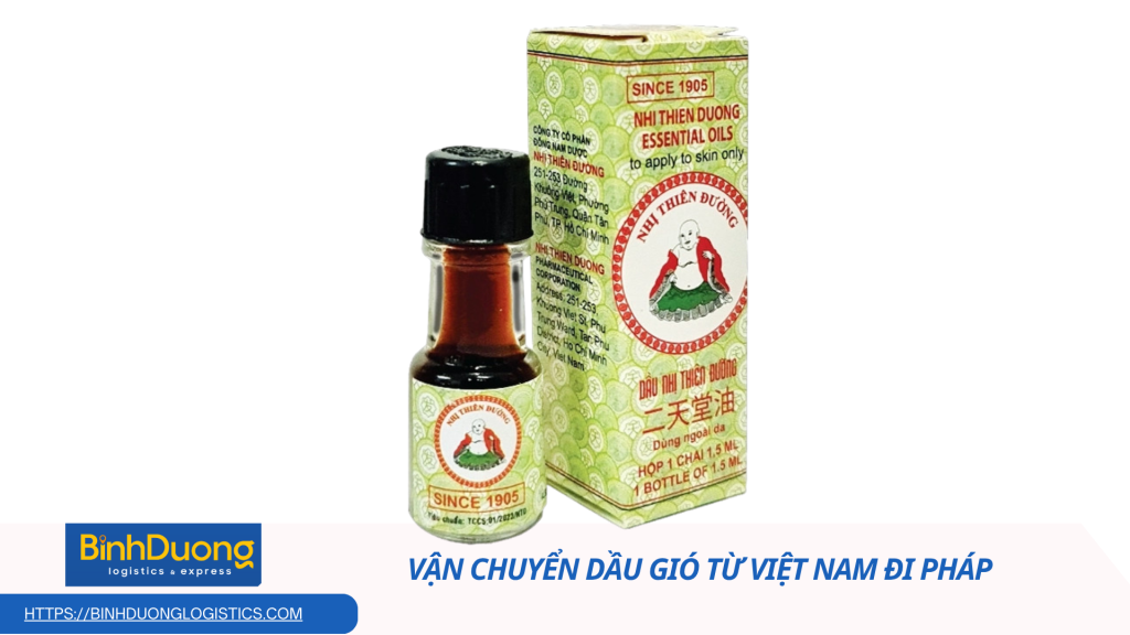 Vận chuyển dầu gió từ Việt Nam đi Pháp