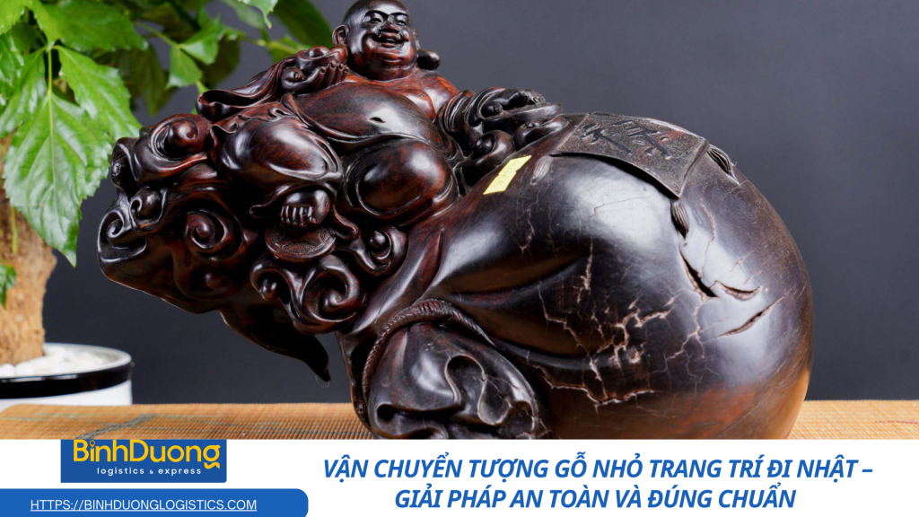 Vận chuyển tượng gỗ nhỏ trang trí đi Nhật