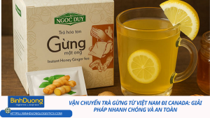 Vận chuyển trà gừng từ Việt Nam đi Canada: Giải pháp nhanh chóng và an toàn cho doanh nghiệp