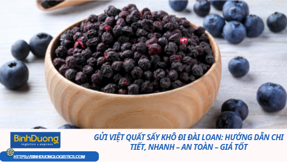 Gửi Việt Quất Sấy Khô Đi Đài Loan: Hướng Dẫn Chi Tiết, Nhanh – An Toàn – Giá Tốt