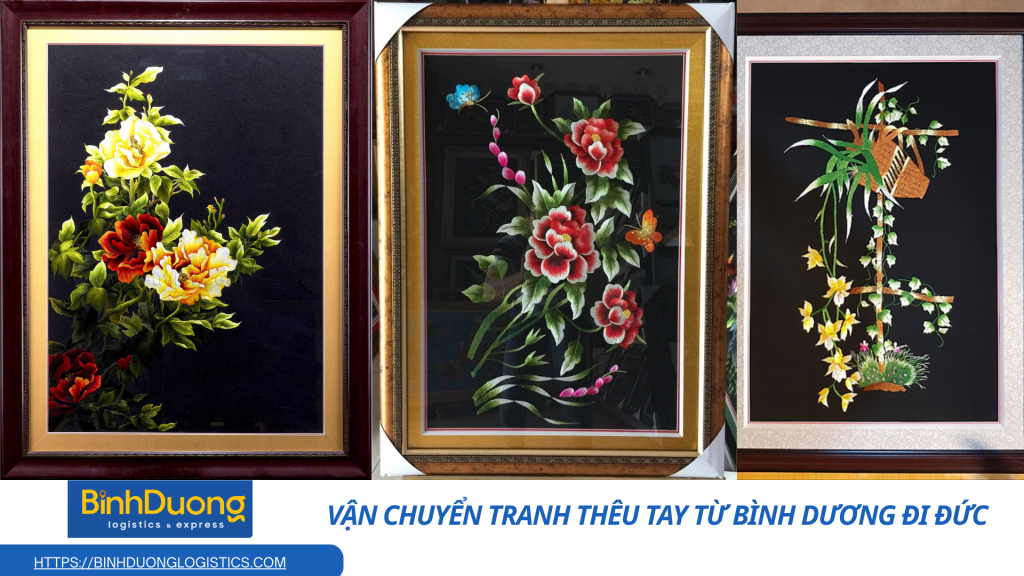 Vận chuyển tranh thêu tay từ Bình Dương đi Đức
