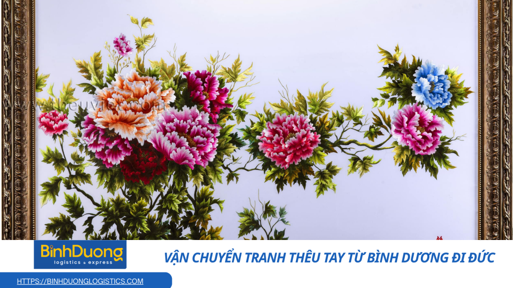 Vận chuyển tranh thêu tay từ Bình Dương đi Đức
