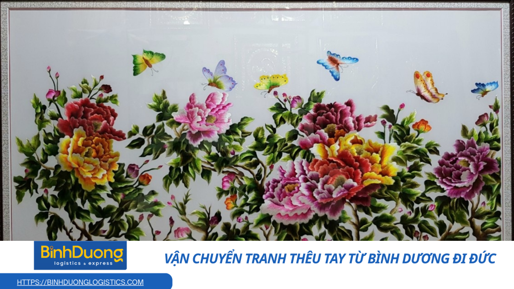Vận chuyển tranh thêu tay từ Bình Dương đi Đức