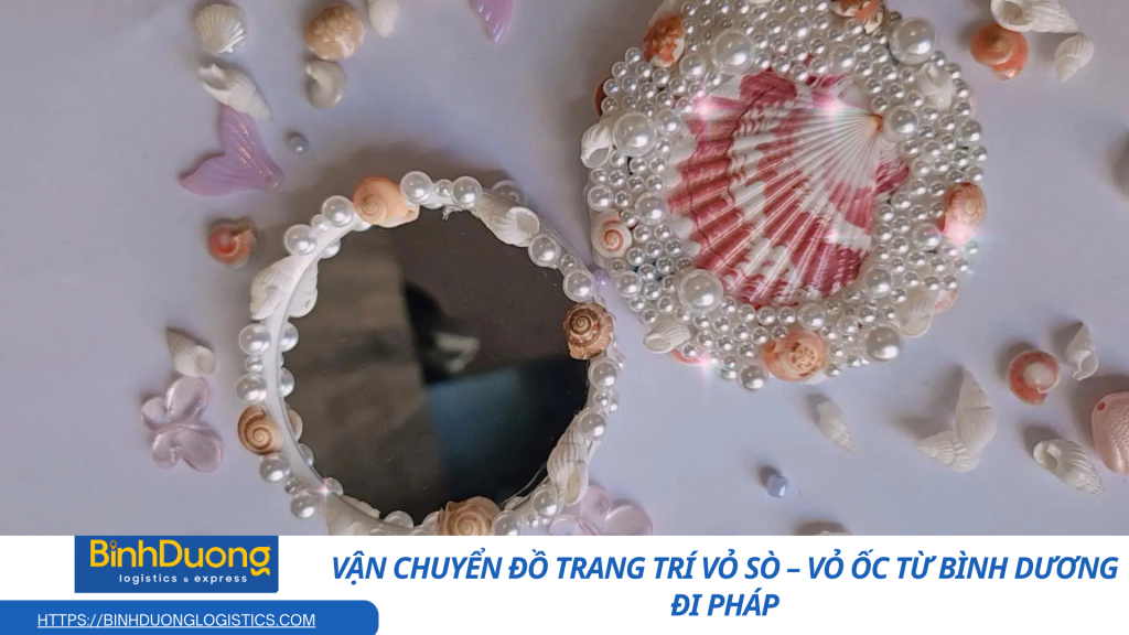 Vận chuyển đồ trang trí vỏ sò – vỏ ốc đi Pháp