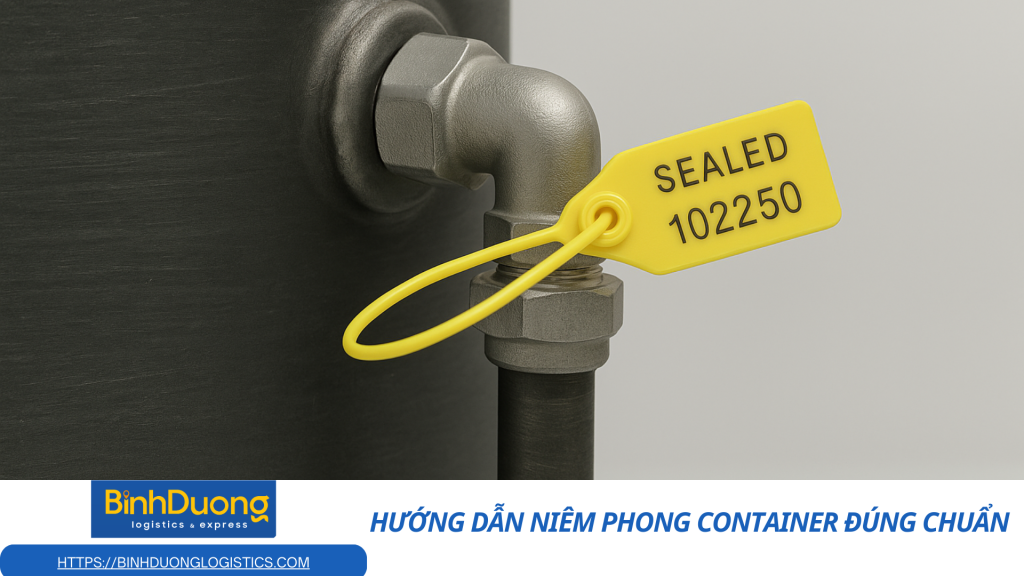 Hướng dẫn niêm phong container đúng chuẩn
