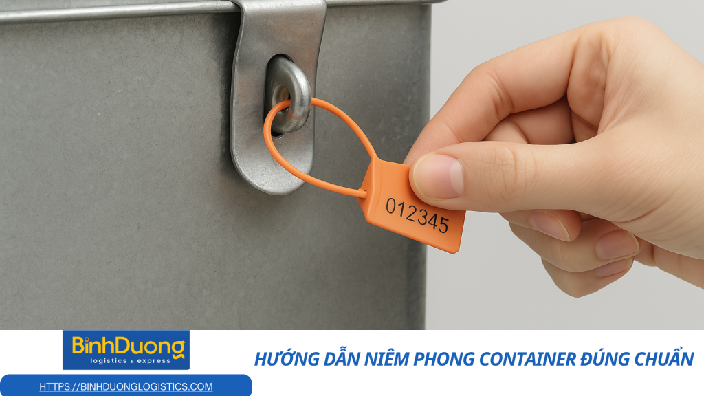 Hướng dẫn niêm phong container đúng chuẩn