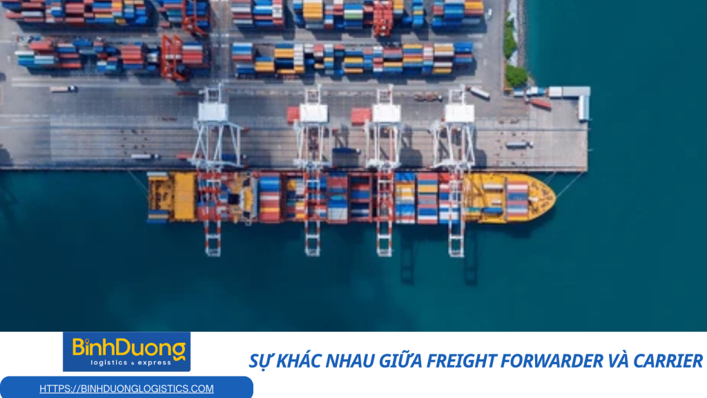 Sự khác nhau giữa Freight Forwarder và Carrier
