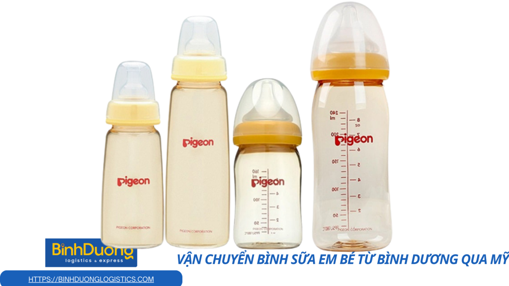 Vận chuyển bình sữa từ Bình Dương qua Mỹ