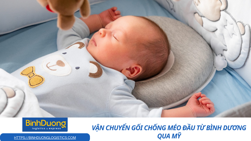 Vận chuyển gối chống méo đầu từ Bình Dương đi Mỹ