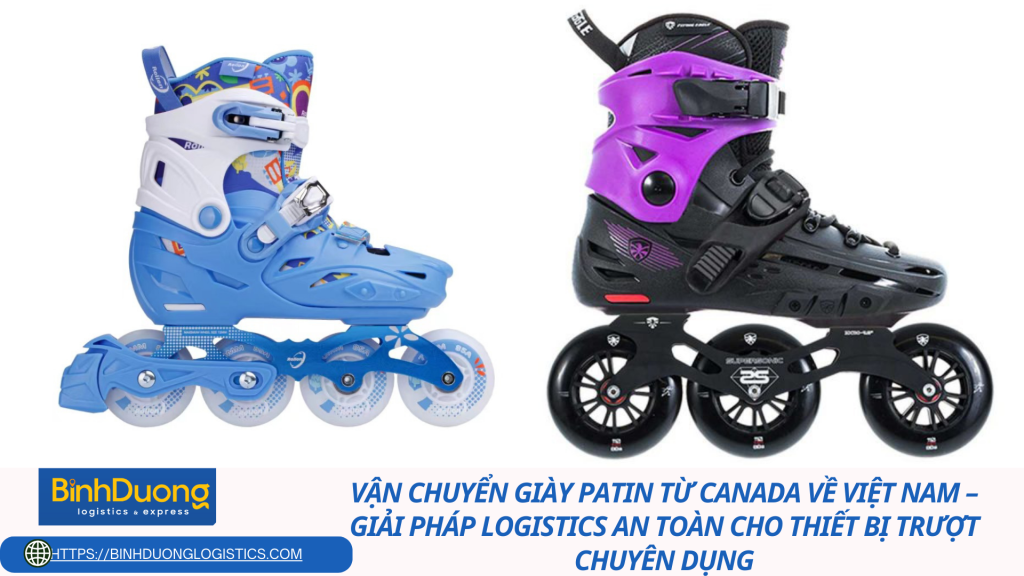 Vận chuyển giày patin từ Canada về Việt Nam – Giải pháp logistics an toàn cho thiết bị trượt chuyên dụng