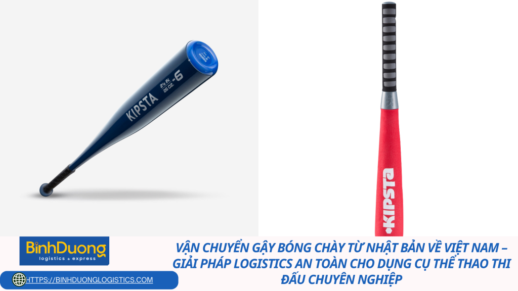 Vận chuyển gậy bóng chày từ Nhật Bản về Việt Nam – Giải pháp logistics an toàn cho dụng cụ thể thao thi đấu chuyên nghiệp