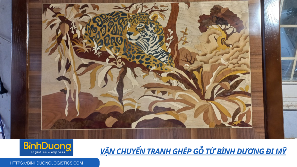 Vận chuyển tranh ghép gỗ từ Bình Dương đi Mỹ