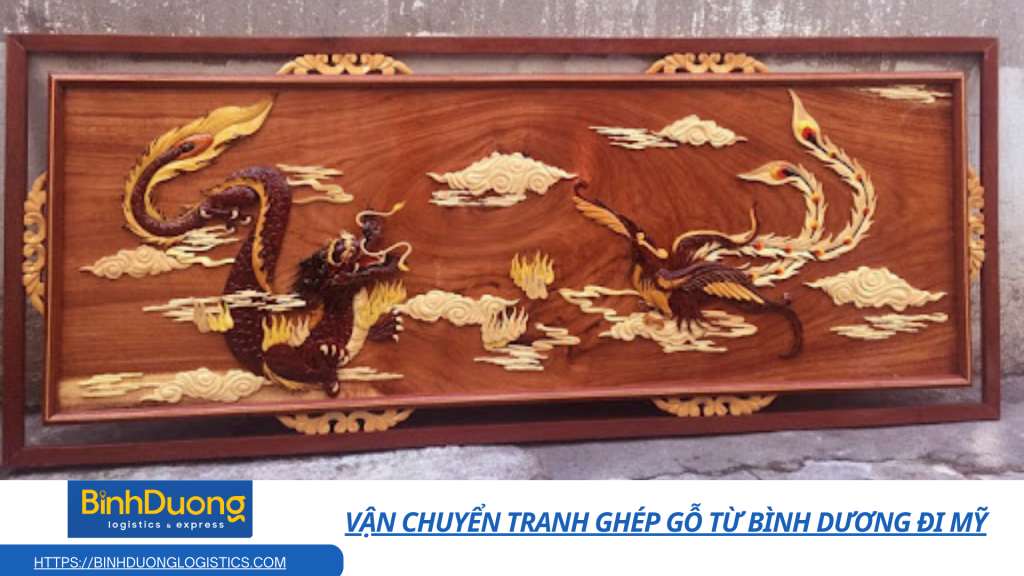 Vận chuyển tranh ghép gỗ từ Bình Dương đi Mỹ