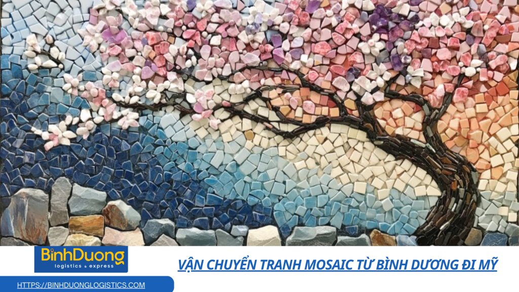 Vận chuyển tranh Mosaic từ Bình Dương đi Mỹ