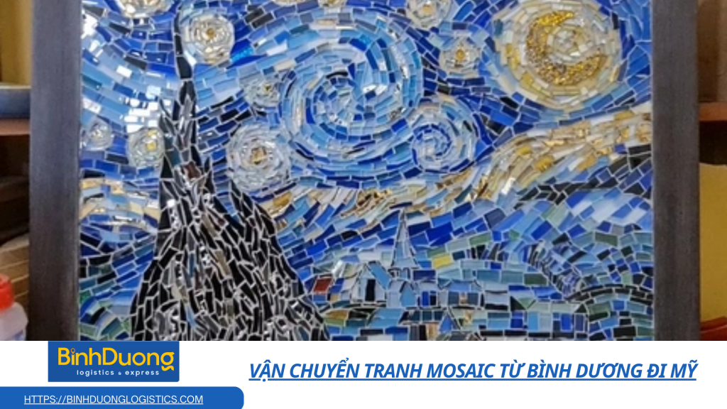 Vận chuyển tranh Mosaic từ Bình Dương đi Mỹ
