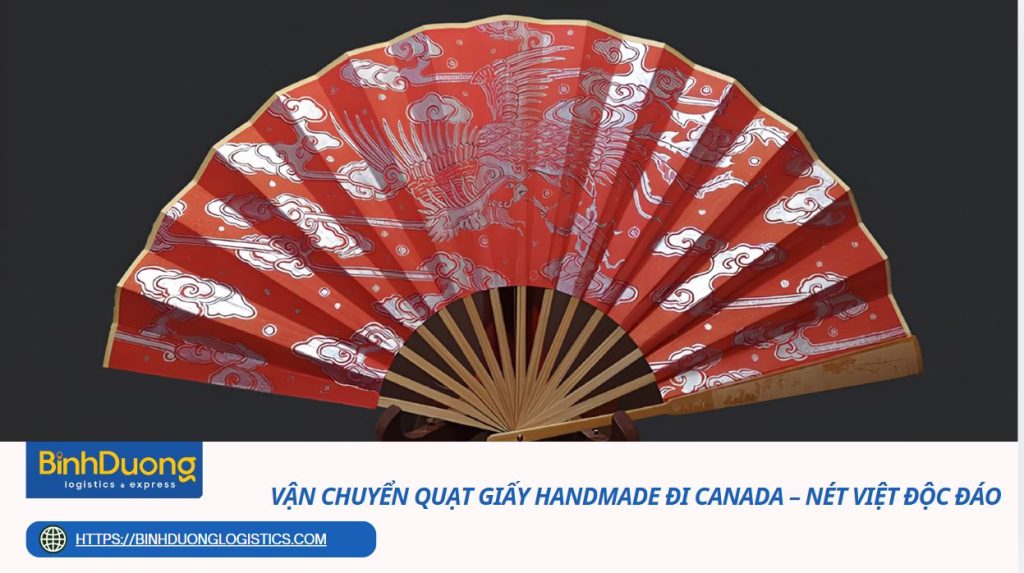 Vận chuyển quạt giấy handmade đi Canada – Nét Việt độc đáo