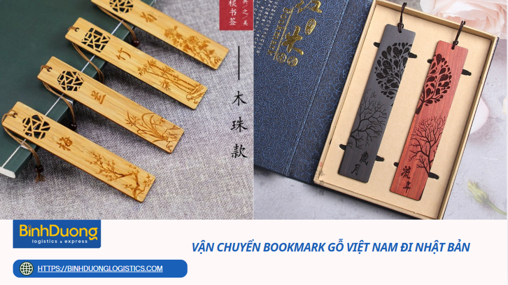 Vận chuyển bookmark gỗ Việt Nam đi Nhật Bản