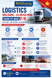 Vận chuyển hàng nhà máy từ Bình Dương đi Hà Nội – Hải Phòng trước kỳ nghỉ 2/9