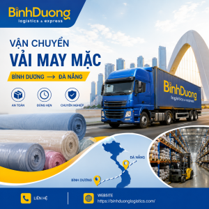 Vận chuyển vải may mặc từ Bình Dương đến Đà Nẵng: Quy trình giao nhận hàng hóa nội địa