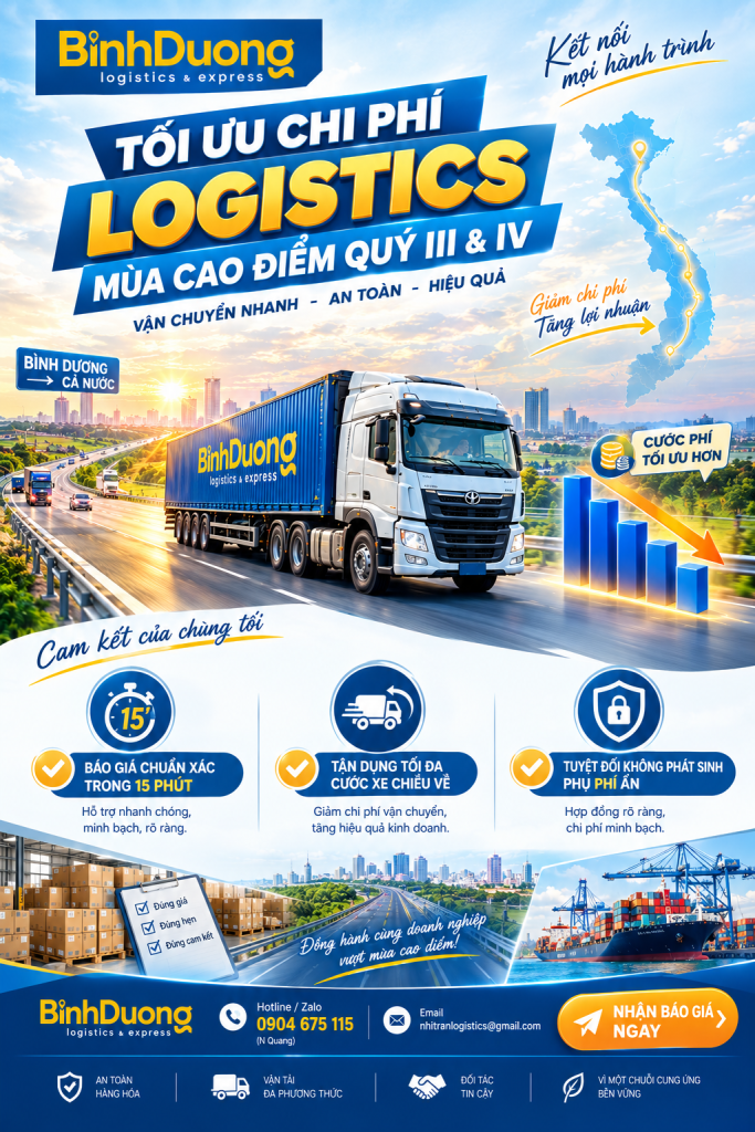 Giá cước vận tải cuối quý III: Vì sao cùng một tuyến nhưng mỗi lô hàng có giá khác nhau?
