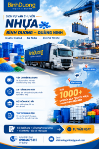 Vận chuyển mặt hàng nhựa từ Bình Dương đi Quảng Ninh: Giải pháp logistics công nghiệp tối ưu