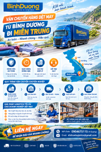 Dịch vụ vận chuyển hàng dệt may từ Bình Dương đi các tỉnh miền Trung