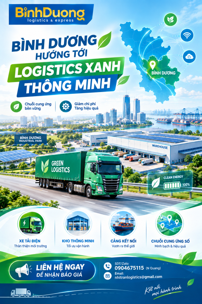 Bình Dương hướng tới logistics xanh, thông minh: Doanh nghiệp vận tải cần chuẩn bị gì?