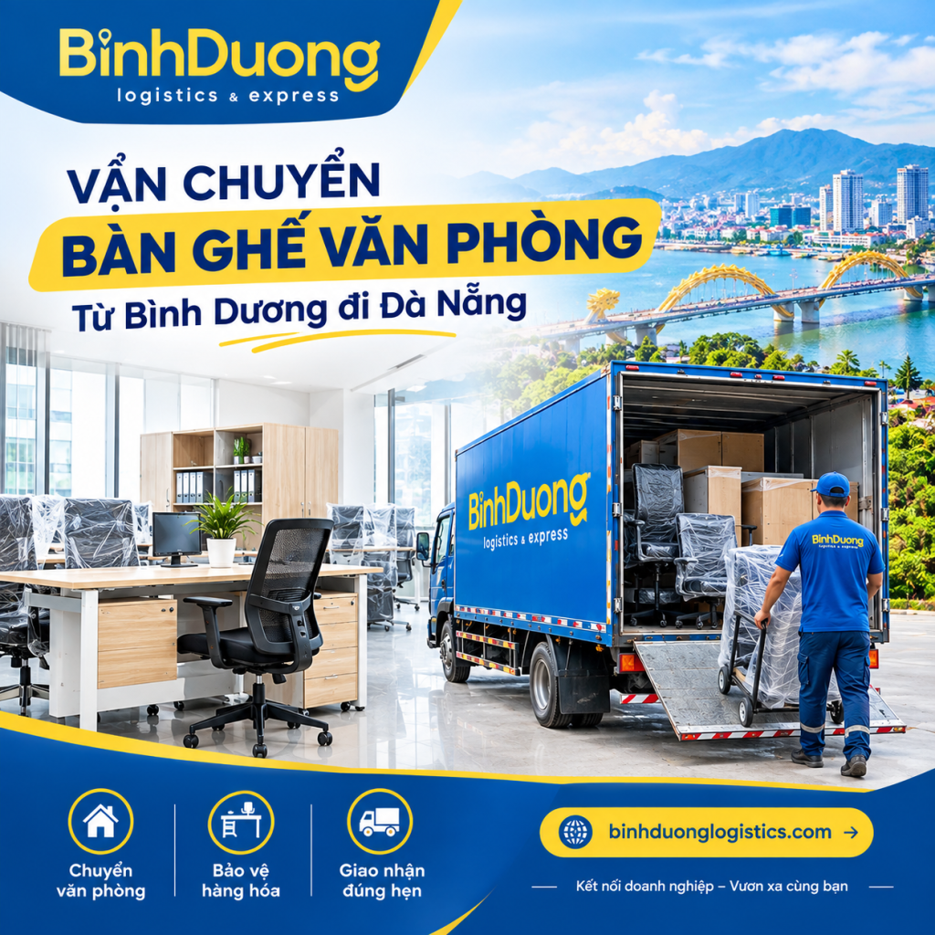 Vận chuyển bàn ghế văn phòng từ Bình Dương đi Đà Nẵng