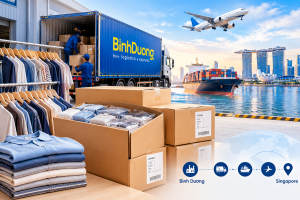 Vận chuyển quần áo từ Bình Dương đi Singapo