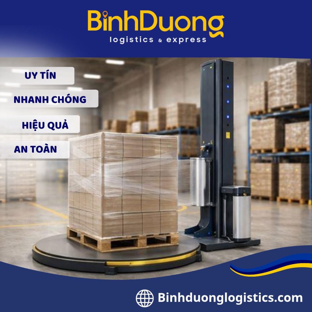 Cách quấn màng PE pallet hàng hóa để hạn chế đổ vỡ khi vận chuyển