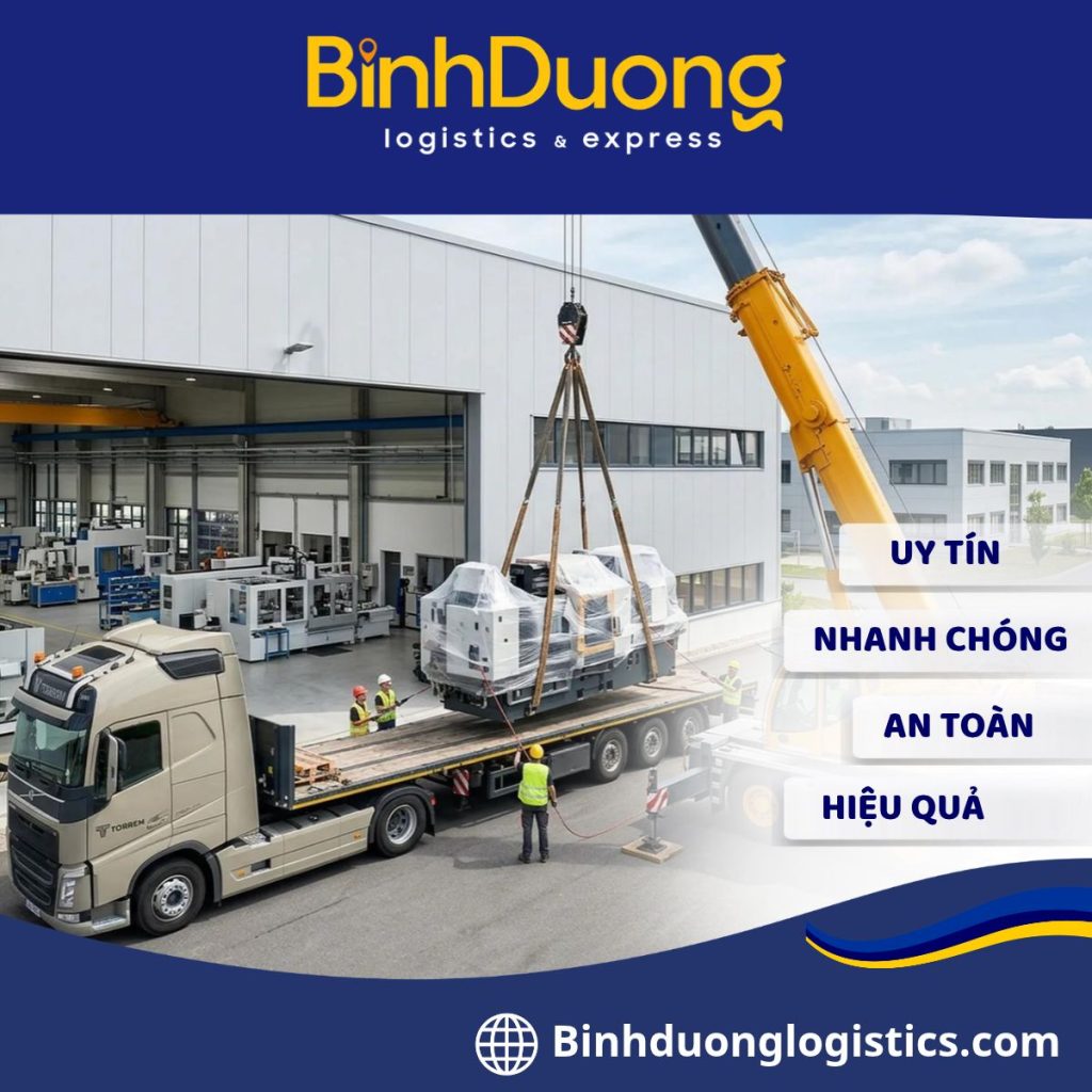 Vận chuyển thiết bị sản xuất đến KCN VSIP Bình Dương: Những lưu ý khi giao hàng